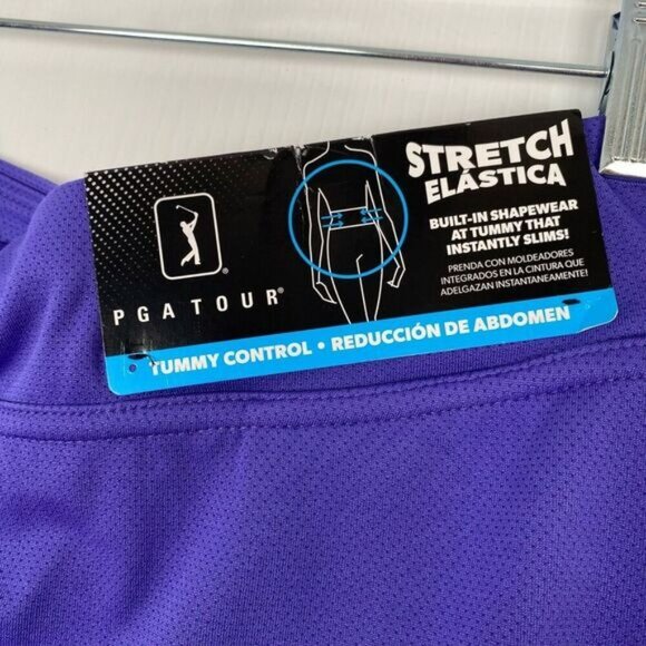 PGA Tour Women's Airflux Golf/Tennis Skort Size XXL Purple Tummy Control NEW - Picture 2 of 14